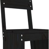  Barski stolci 2 kom crni 40 x 48,5 x 115,5 cm masivna borovina | shoptok.hr