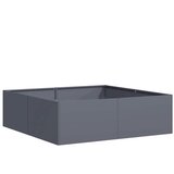 Maison Chic Cvetlični Lonec - Cvetlično korito antracit 100x100x30 cm Jeklo, (21788731) | Shoptok.si