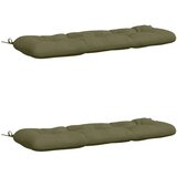  Jastučići za klupe VIANEN 2 kom. 100% poliester - Maslinastozelena 100 x 40 x 12 cm | shoptok.hr