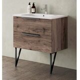 Tboss kopalniška omarica z umivalnikoma noto 75 cm, temen hr | Shoptok.si