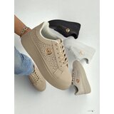 Resti Women's platform sneakers Callista ecru eco-leather Cene