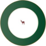 Pip Studio Love Birds - krožnik Deer Dark Green - 17 cm u