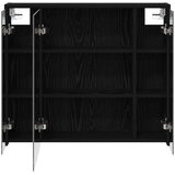  Kupaonski ormar s ogledalom Crni hrast 73,5 x 16 x 62,5 cm | shoptok.hr