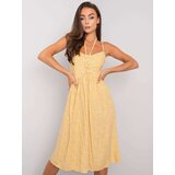 Fashion Hunters Yellow Fiorella RUE PARIS patterned dress | shoptok.hr