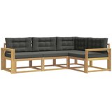 vidaXL Zunanja garnitura za sedenje 3 pcs Bela in antracit Poliester, (5000282059) | Shoptok.si