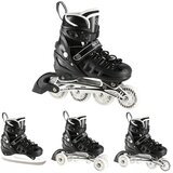 Nils Extreme 4 u 1 role i klizaljke s LED rasvjetom crne veličina S 31–34 | shoptok.hr