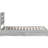  Krevet s od storage Siva Sonoma 90 x 190 cm Konstruirano drvo | shoptok.hr
