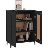  Komoda črna 69,5x34x90 cm konstruiran les, (20654657) | Shoptok.si