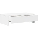 vidaXL Stojalo za zaslon s predali bela 50x27x15 cm inženirski les | Shoptok.si