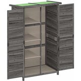 Vrtno spremište za alat sivo 83x57x140 cm od masivne borovine | shoptok.hr