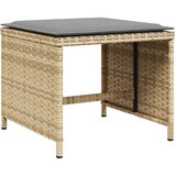  Vrtni taburei s jastucima 4 kom 40x40x35 cm od poliratana | shoptok.hr