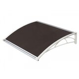 TT Nadstrešnica Za Vrata 82x120cm Bela Baza Ploča Bronza 6mm | Eponuda.com