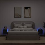  Zidni TV ormarići s LED svjetlima 2 kom crni 30,5 x 35 x 30 cm | shoptok.hr
