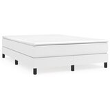 Maison Chic Posteljni okvir - Dvoposteljna postelja - Zakonska postelja bel 140x190 cm umetno usnje-J9880, (21773359) | Shoptok.si