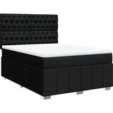  Krevet s oprugama i madracem crni 140 x 190 cm od tkanine | shoptok.hr