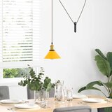 VISILICA podesiva po visini E27 sjajno žuta Ø 22 cm metal | shoptok.hr
