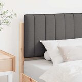  Tapecirani uzglavlje s uzglavljem Smeđa i tamno siva 75 cm | shoptok.hr