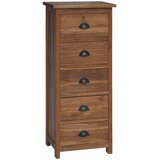  Komoda s ladicama Prirodna 45 x 35 x 110 cm Čvrsto teak drvo | shoptok.hr