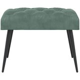  Klupa s gumbastim tkanjem Morska zelena 60 x 40 x 45 cm Baršun | shoptok.hr