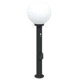 Stupić za zidne svjetiljke sa senzorom i utičnicom 3 kom 80 cm crne IP44 | shoptok.hr