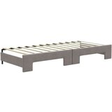  Dnevni krevet na razvlačenje smeđesivi 80 x 200 cm od tkanine | shoptok.hr
