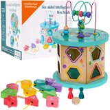 Drvena multi kocka za igru - šarena | Shoptok.si