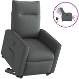 vidaXL Električni naslanjač s funkcijo vstajanja temno siv | Shoptok.si