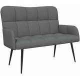 SOFA za dvije osobe Tamnosiva 115 x 61 x 87 cm Tkanina | shoptok.hr