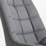 CARRYHOME vrtljivi stol kovina, umetna masa, tekstil siva, črna | Shoptok.si