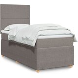 Maison Chic Box spring postelja - Vzmetna postelja z vzmetnico taupe 80x200 cm blago SL23709, (21880661) | Shoptok.si