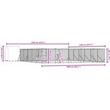 Vanjski kavez za pse s krovom srebrni 12 x 12 x 2,5 m čelični | shoptok.hr