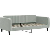  Dnevni krevet svjetlosivi 100 x 200 cm baršunasti | shoptok.hr
