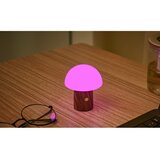 Gingko LED namizna svetilka v beli in temni naravni barvi (višina 7 cm) Alice Mushroom – | Shoptok.si