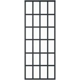  Klizna vrata od stakla ESG i aluminija 76 x 205 cm crna | shoptok.hr