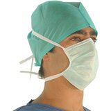  Zaštitne maske kirurške troslojne na vezanje TIP II boja ZELENA - 50 kom | shoptok.hr