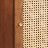 vidaXL Kupaonski ormar s policom s pohranom s vratima Smeđa 38 x 33.5 x 58 cm | shoptok.hr