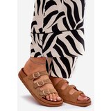 Boto Women's Sandals With Straps And Buckles Camel Uliri | shoptok.hr