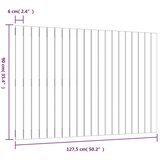  Uzglavlje za krevet boja meda 127 5x3x90 cm masivna borovina | shoptok.hr