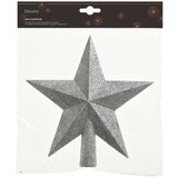 Dekordom Vrh za jelku u obliku zvezde 19cm 029541 - Silver - KMG Cene