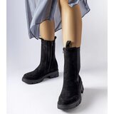 Gemre Black massive high ankle boots Morbello | Shoptok.si