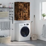 vidaXL Stenska omarica dimljen hrast 69,5x34x90 cm inženirski les | Shoptok.si