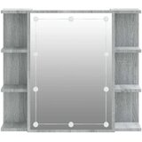vidaXL Ormarić s ogledalom LED boja hrasta sonome 70 x 16,5 x 60 cm | shoptok.hr