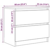 vidaXL TV omarica sonoma hrast 60x35x54 cm inženirski les | Shoptok.si