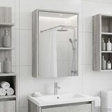  Kupaonski ormar s ogledalom Siva Sonoma 43 x 16 x 62.5 cm | shoptok.hr