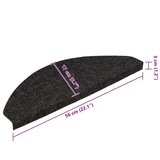  Samoljepljivi otirači za stepenice 30 kom crni 56 x 17 x 3 cm | shoptok.hr