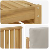  Set vanjskih sofa 7 kom. Bijela i svjetlosiva Poliester | Shoptok.si