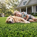 Vrt Umetna trava - 20mm, zunanja zelenica, z drenažnim sistemom, naravni videz, 100 x 500 cm | Shoptok.si