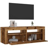 vidaXL Noćni ormarići 2 kom s LED diodama staro drvo 60x35x40 cm | shoptok.hr