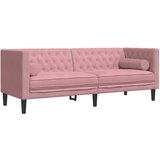  Chesterfield garnitura s jastucima, 2 dijela, ružičasti baršun | shoptok.hr