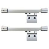  Drsna vrata z mehkimi blokadami ESG steklo in aluminij 90x205cm, (20767252) | Shoptok.si
